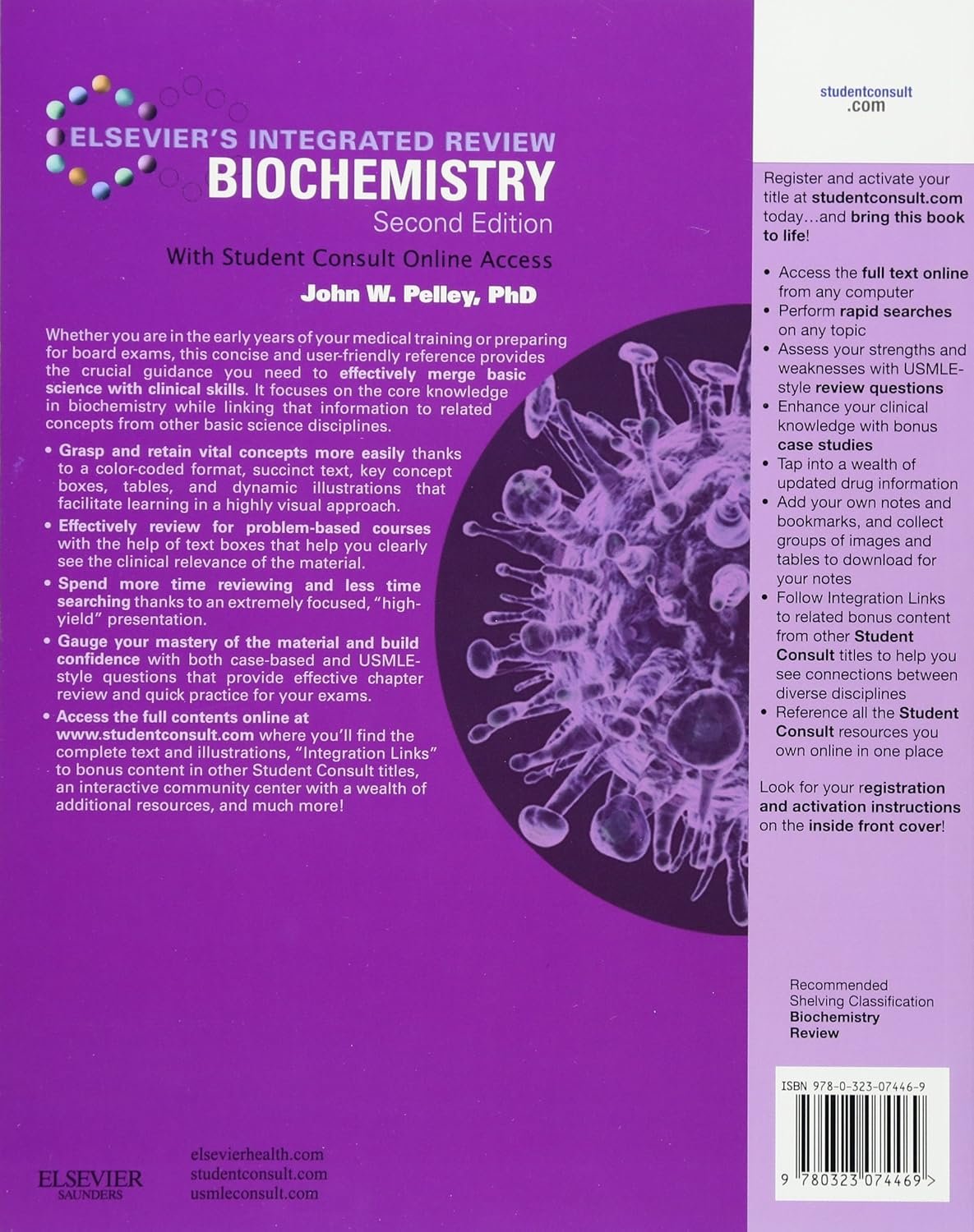 Elseviers Integrated Review Biochemistry: With STUDENT CONSULT Online Access     2nd Edition