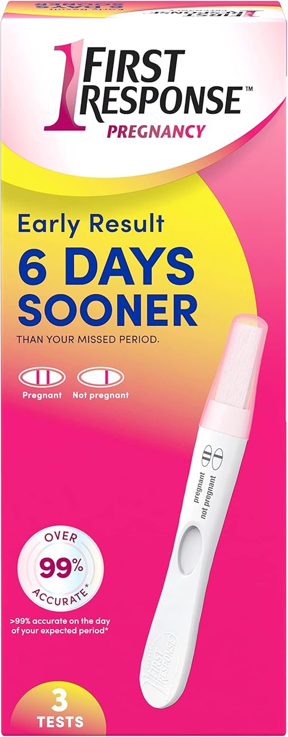 First Response Early Result Pregnancy Test, 3 Count(Pack of 1)(Packaging  Test Design May Vary)