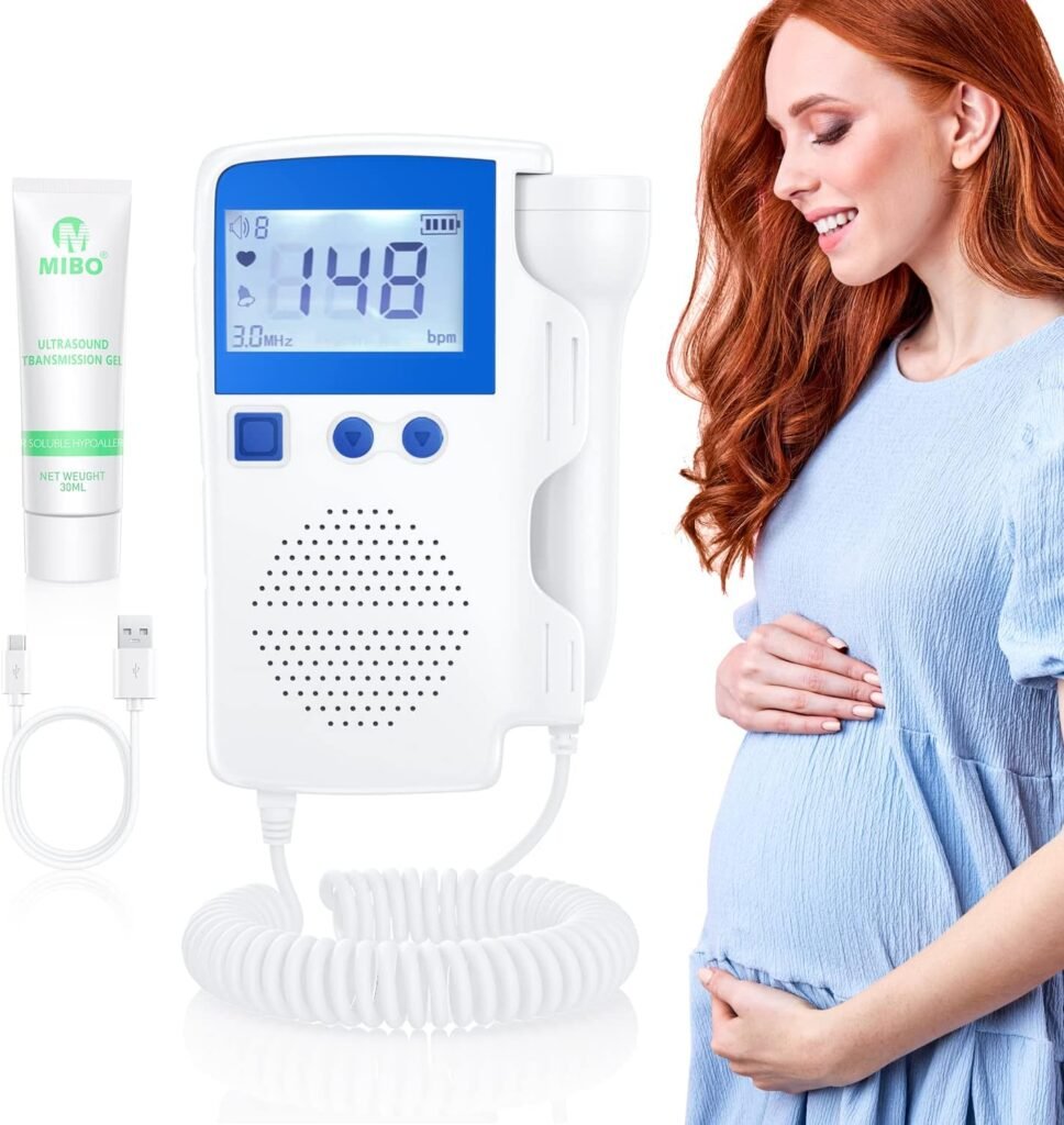 Baulens Doppler Fetal Monitor Heartbeat Baby Heartbeat Monitor Pregnancy for New Moms Easy to Use for Home Use USB Charging