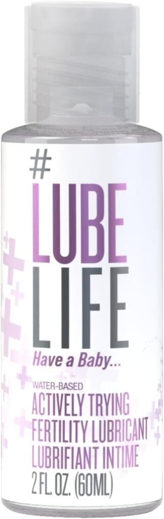 Lube Life Water-Based Actively Trying Fertility Lubricant, Fertility Friendly Lube for Men, Women and Couples, 2 Fl Oz