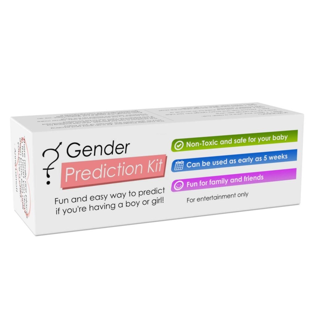 Baby Gender Prediction Test Kit - Early Pregnancy Prenatal Sex Test - Predict if Your Baby is a boy or Girl in Less Than a Minute from The Comfort of Your Home. Super Fun Gift for Reveal Party.