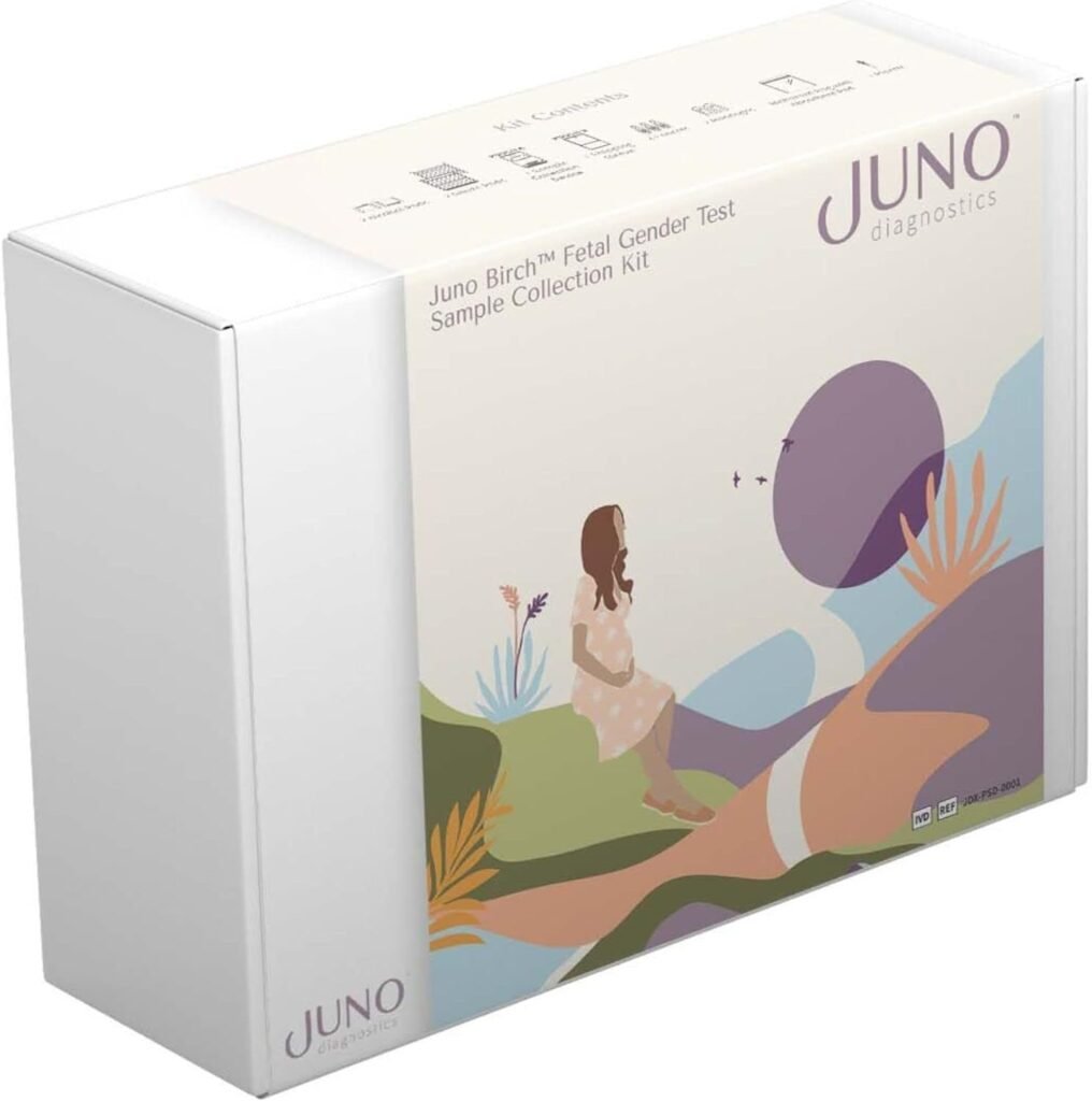 JunoDx – Juno Birch Fetal Gender Test – Learn The Gender of Your Baby as Early As 7 Weeks – at-Home Test Kit