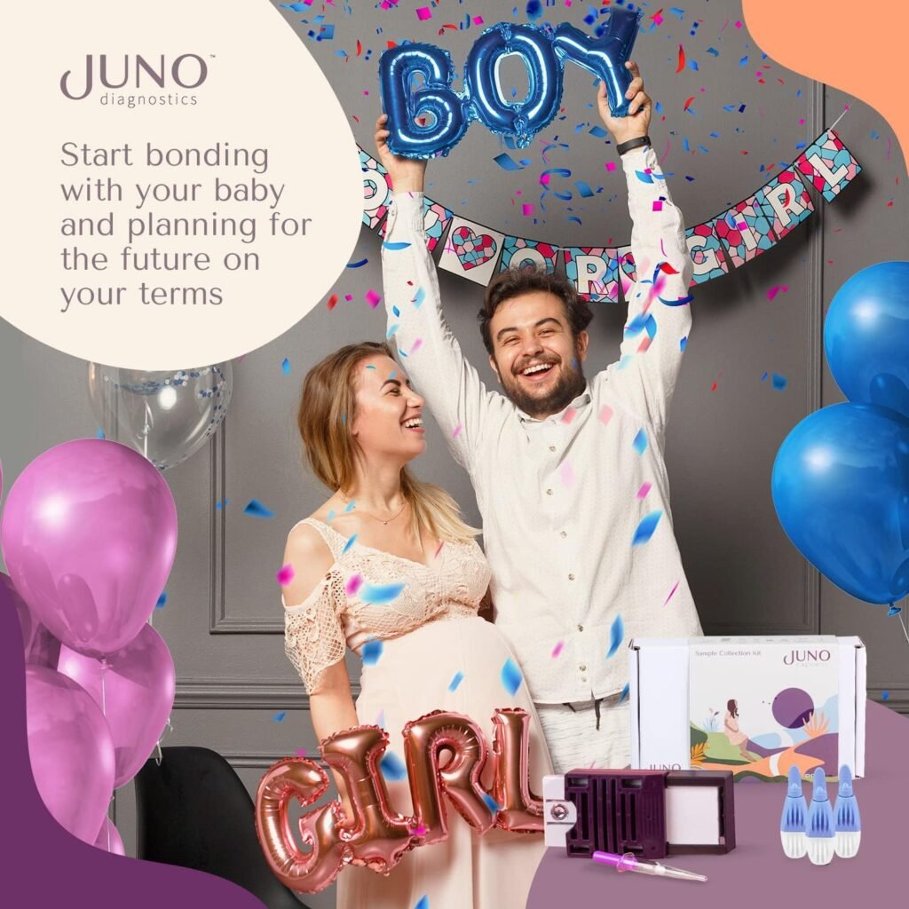 JunoDx – Juno Birch Fetal Gender Test – Learn The Gender of Your Baby as Early As 7 Weeks – at-Home Test Kit