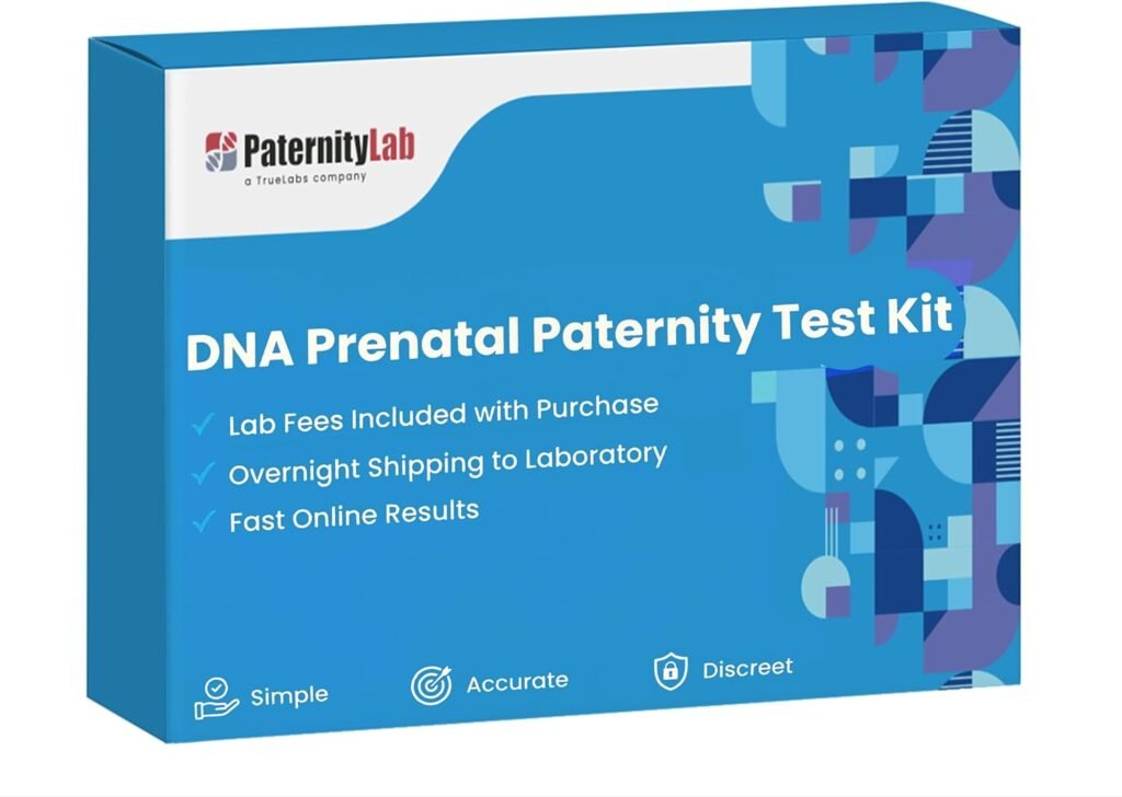 PaternityLab DNA Prenatal Test - Lab Fees  Shipping Included - Results in 5-7 Business Days - Collection Kit for Mother  Alleged Father