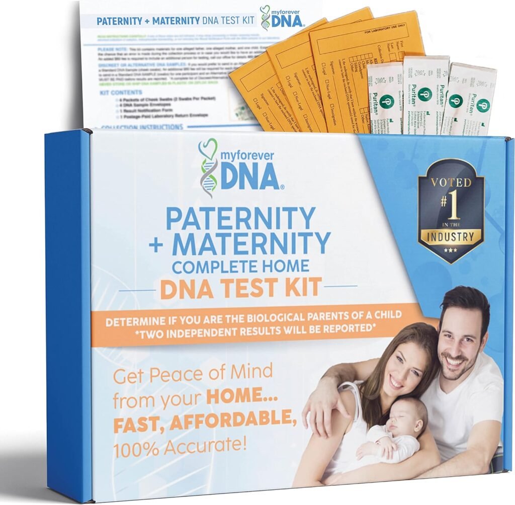 Home Paternity + Maternity DNA Test Kit | 24 DNA (Genetic) Marker Test, Unmatched Accuracy | Private  Fast Results | Experience Excellence with My Forever DNA