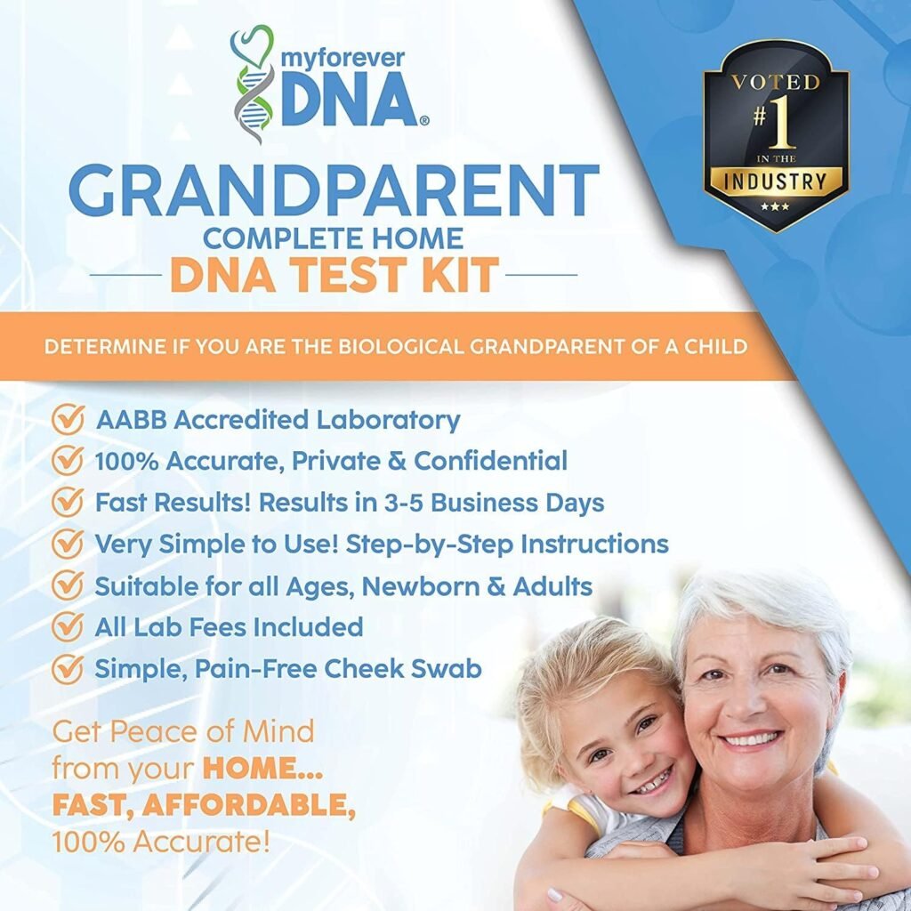 Home Paternity + Maternity DNA Test Kit | 24 DNA (Genetic) Marker Test, Unmatched Accuracy | Private  Fast Results | Experience Excellence with My Forever DNA