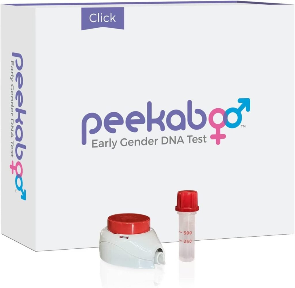 Peekaboo Click DNA Test Kit, Early Gender Detection, Test as Early as 6 Weeks Pregnant, Over 99% Accurate*