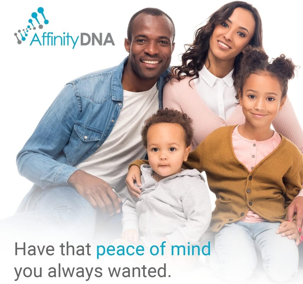 AffinityDNA Paternity DNA Test Kit | 99.99% Accurate Genetic Swab Test | Complete Kit with No Extra Fees | Paternity Home DNA Testing Kits for Father, Mother and 1 Child | Results in 4 Business Days