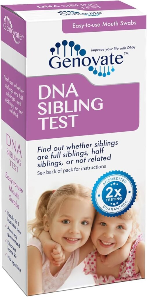 DNA Sibling Test - All Lab Fees  Shipping Included - Results in 2 Business Days