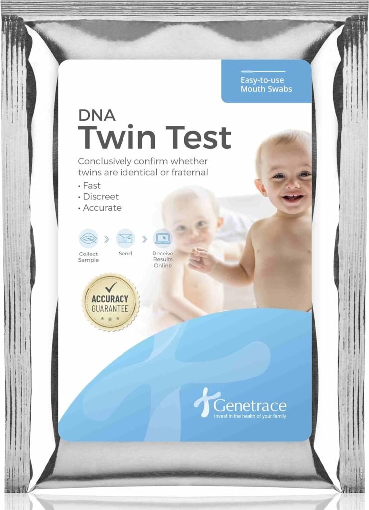 Genetrace DNA Twin Test - Confirm Whether Twins are Fraternal or Identical - Lab Fees  Shipping Included - Results in 1-2 Days