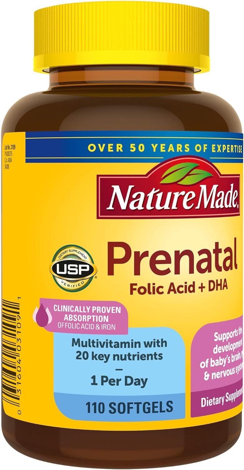 Nature Made Prenatal with Folic Acid + DHA Review