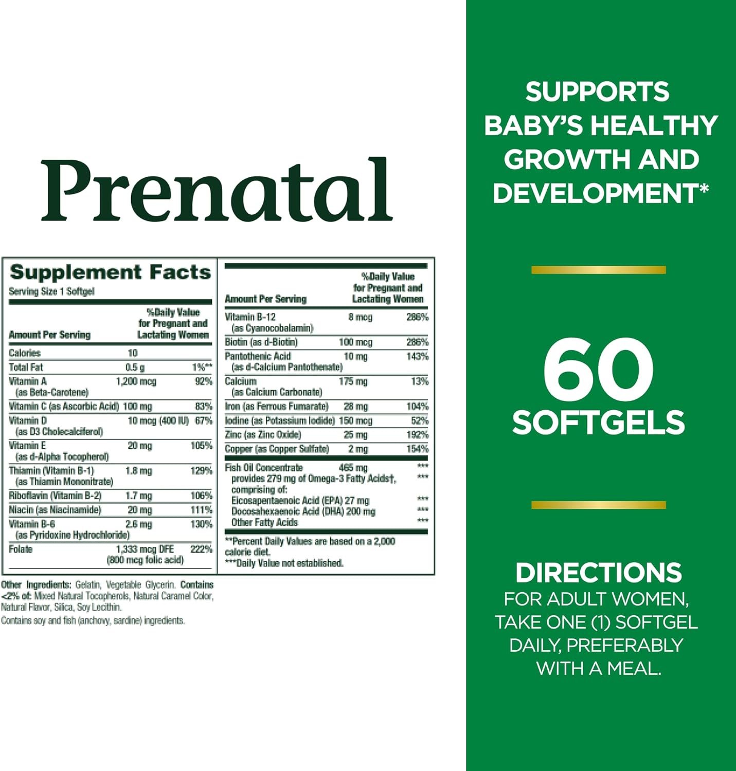 Nature’s Bounty Prenatal Multivitamin Review