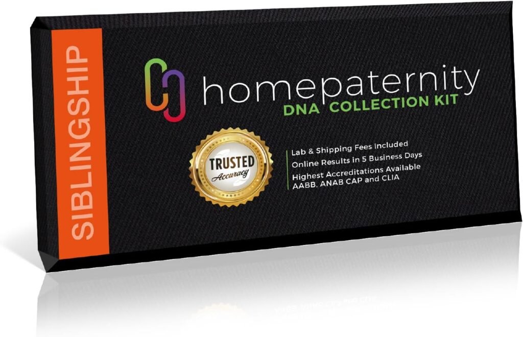 Sibling DNA Test, Fast Results, Highest Accuracy Available with Up to 34 Genetic Markers Tested, All Lab Fees  Shipping Included