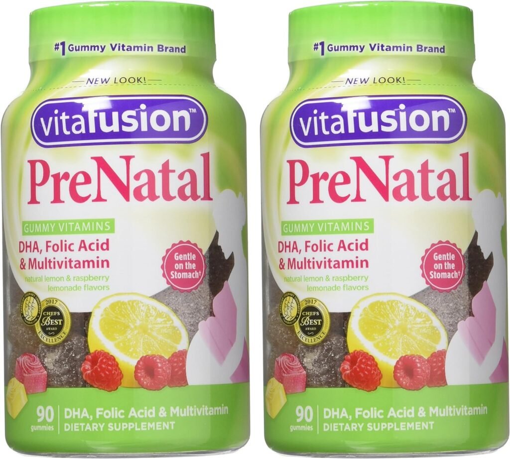 Vitafusion, PreNatal, Adult Gummies, Assorted Flavors - 90 gummies, Pack of 2