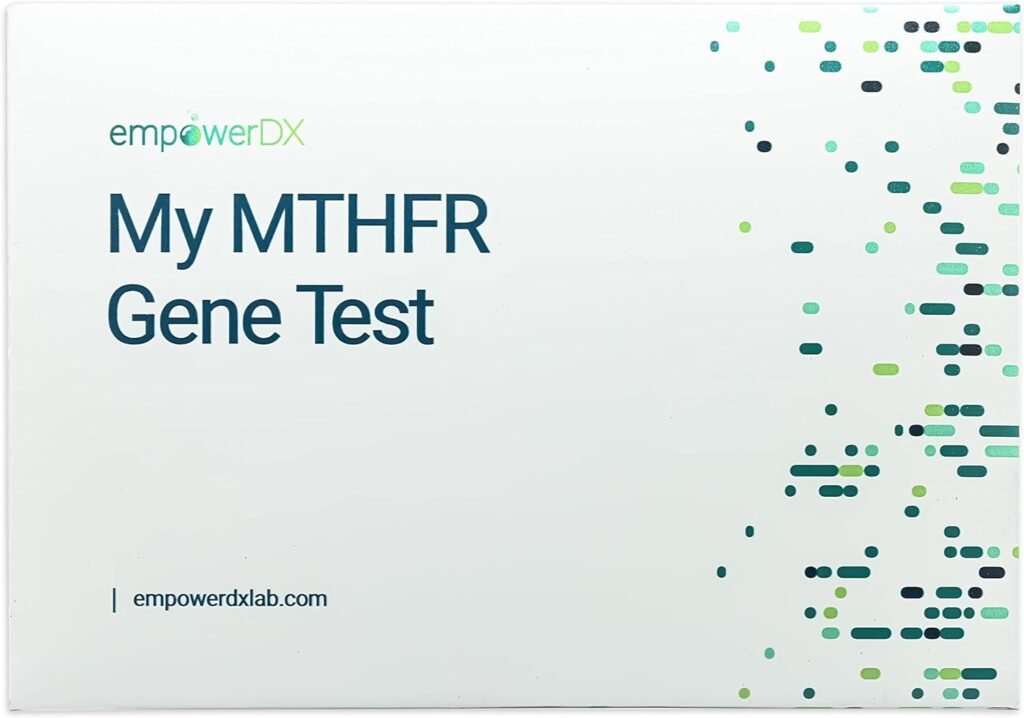 MTHFR Gene Test Kit, Methylation Test, Easy at-Home Test Detects Presence of 677 and 1298 MTHFR Gene Variants, Ages 2+, Fast Results Within 6 Days