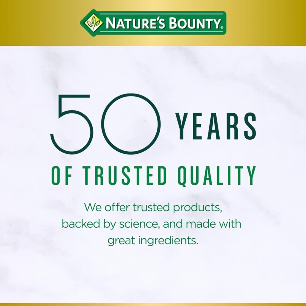 Natures Bounty Prenatal Multivitamin, Dietary Supplement, Supports Babys Healthy Growth and Development, 60 Softgels