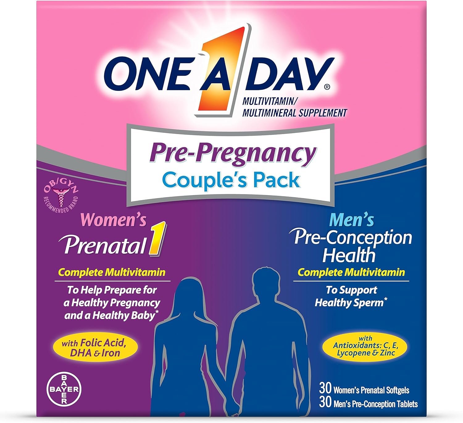 One A Day Men’s & Women’s Pre-Pregnancy Multivitamin Softgel Review